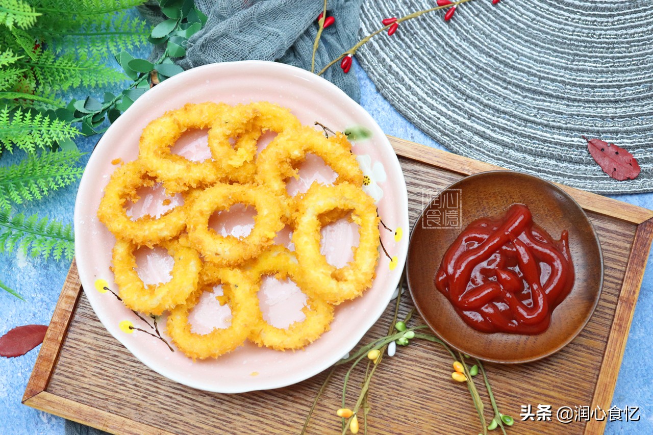 烧烤鱿鱼圈做法,鱿鱼不放油怎么做好吃