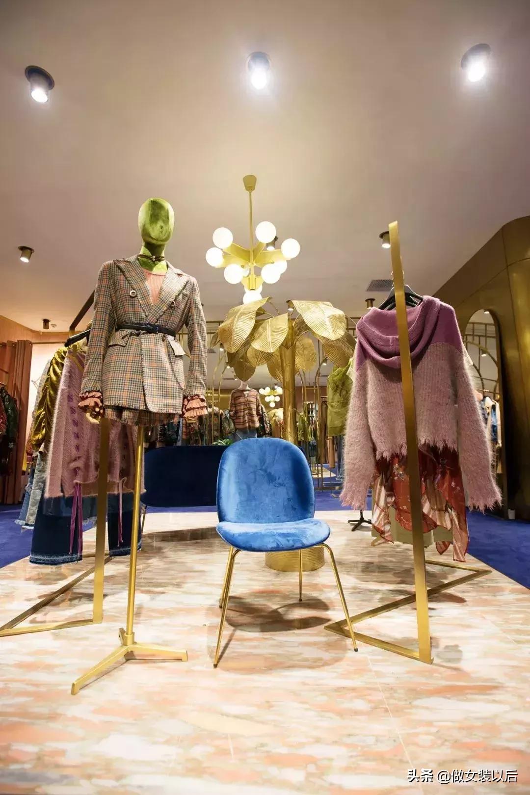 100平女装店陈列摆放效果图,女装陈列的八大原则和七大方法