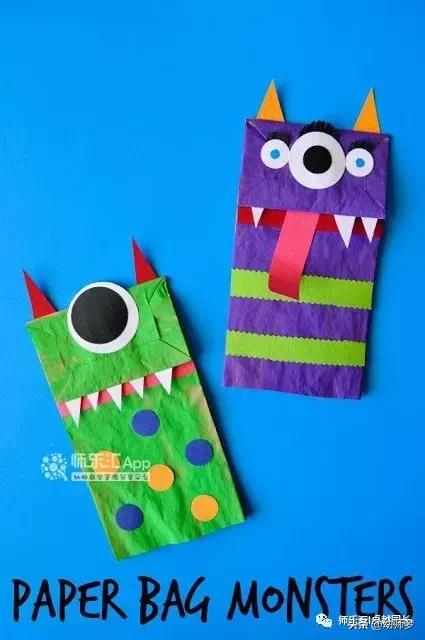 环保纸袋手工创意创作思路,幼儿纸袋手工环保创意图片