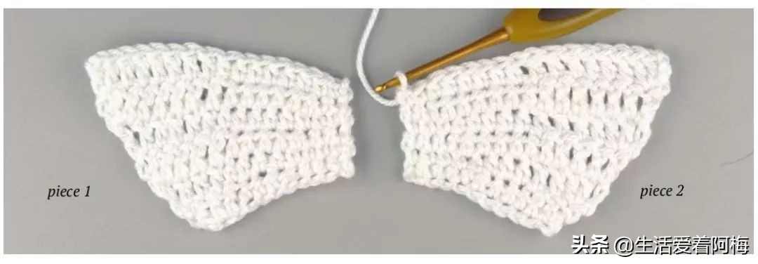 小蝴蝶简单钩织,蝴蝶的钩针编织视频教程