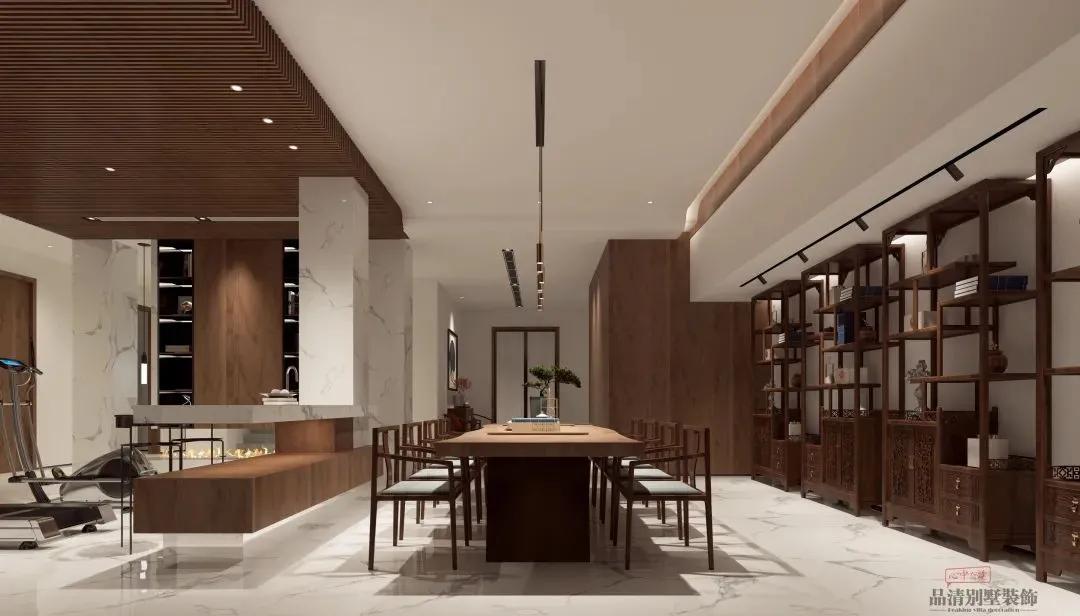 700平米现代轻奢装修效果图,大户型现代轻奢设计