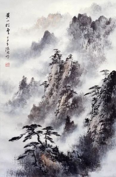 陈继儒山水画作品欣赏,陈良宗山水画作品欣赏