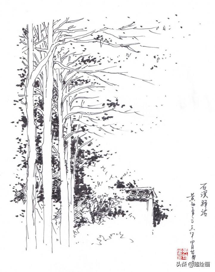 十大顶级钢笔画速写,钢笔速写100幅图片