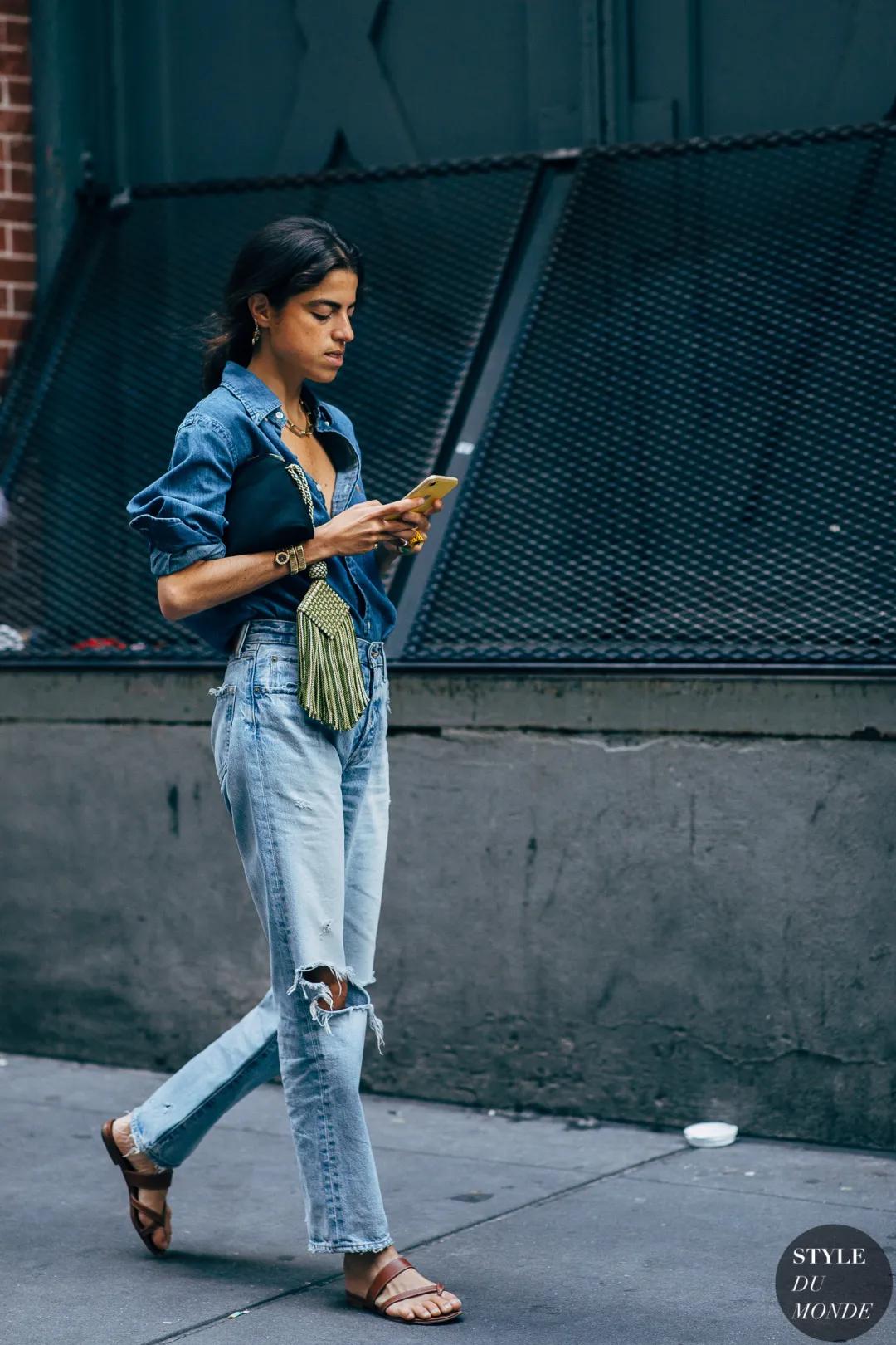 夏季时尚御姐凉鞋穿搭,气质牛皮凉鞋怎么搭配裤子