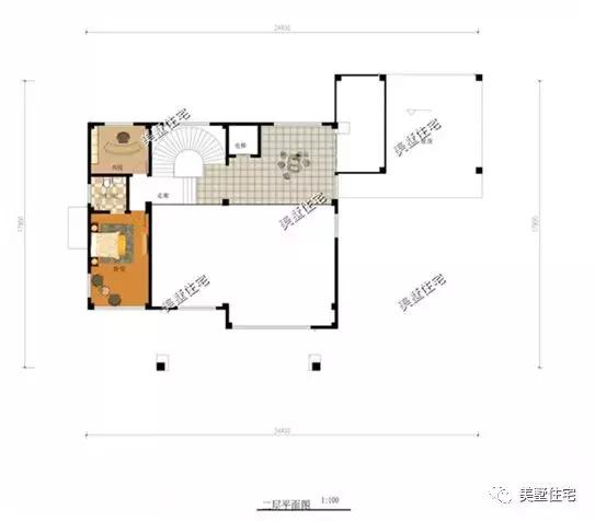 带锅炉的二层别墅图片,带车库锅炉房单独的一层农村别墅