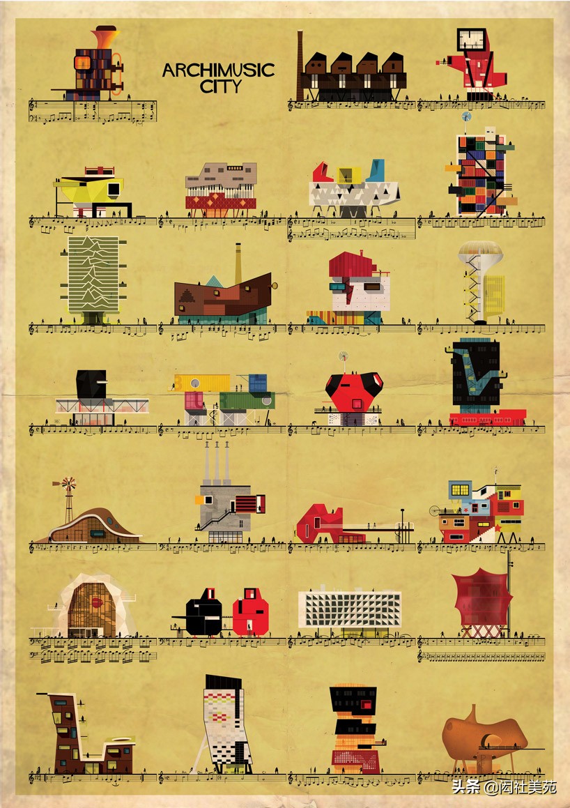 法国建筑插画,意大利建筑师插画