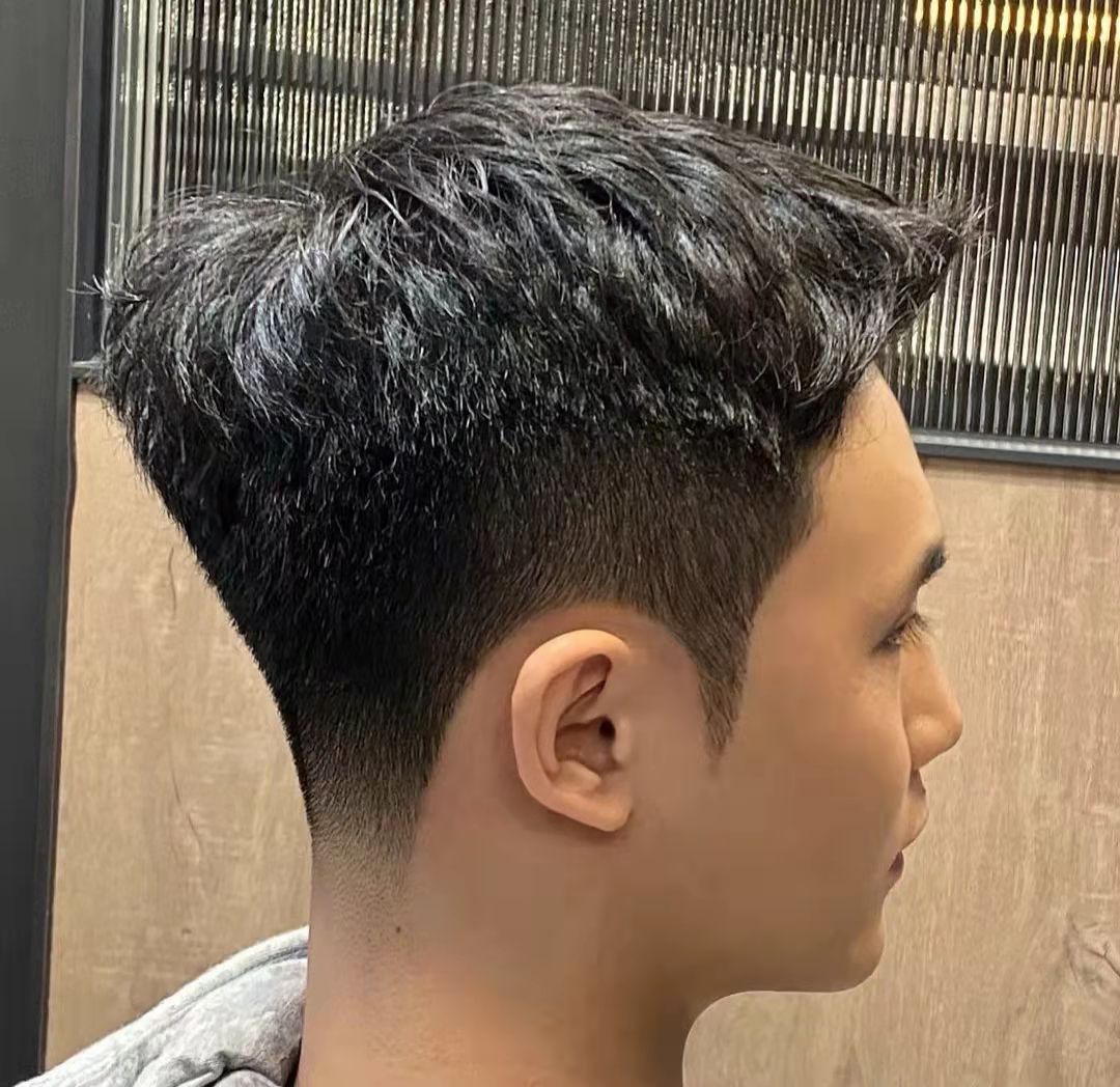 适合个子高头尖易打理的发型,发质硬适合剪寸头吗