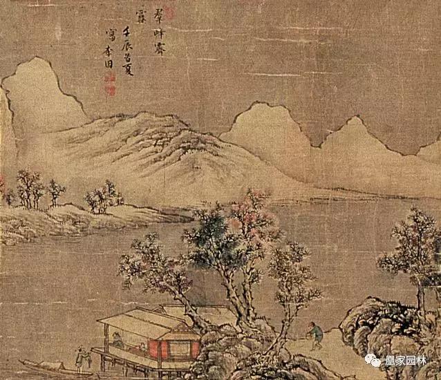 凰家园林,中国风庭院别墅绘画