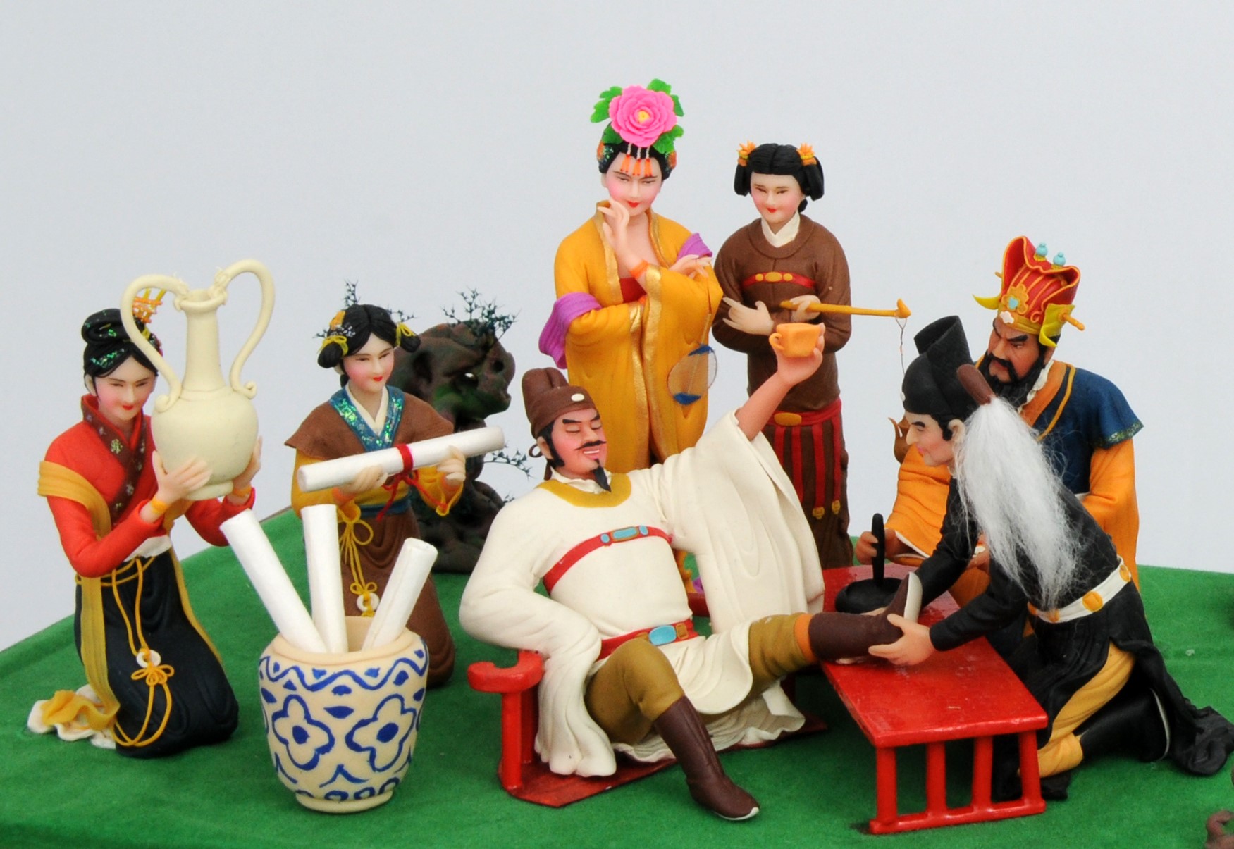 面塑大师做客泥人张,泥人张面塑