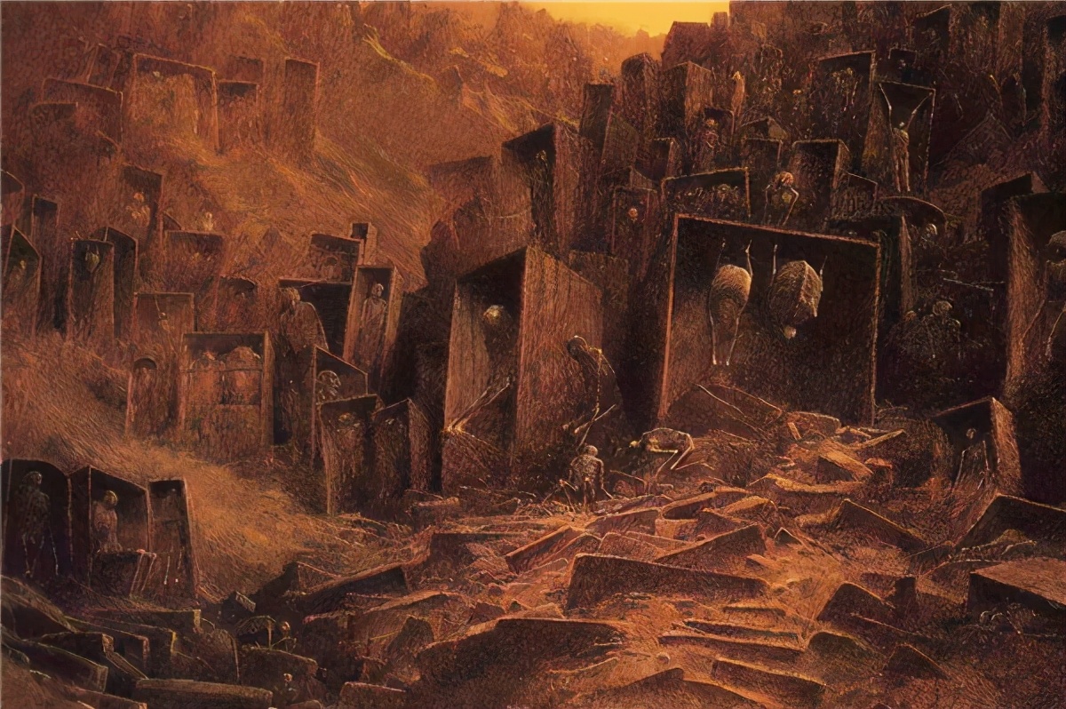 死亡复活的画家画的地狱景象,画家心脏骤停后7分钟画下冥界