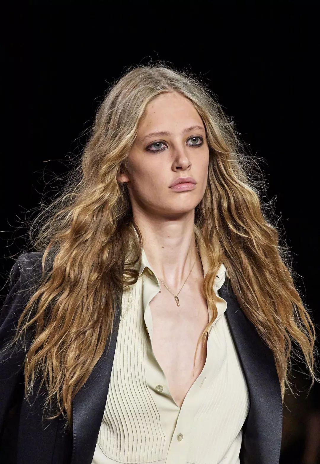 复古金重工项链,复古金项链配纯金吊坠