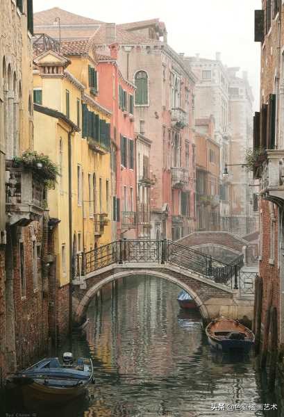 现代风景油画高清大图,后现代油画素材