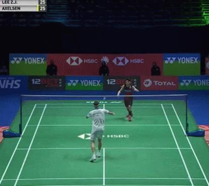 GIF羽毛球技术赏析：李梓嘉，“远网决胜”时代的灯塔