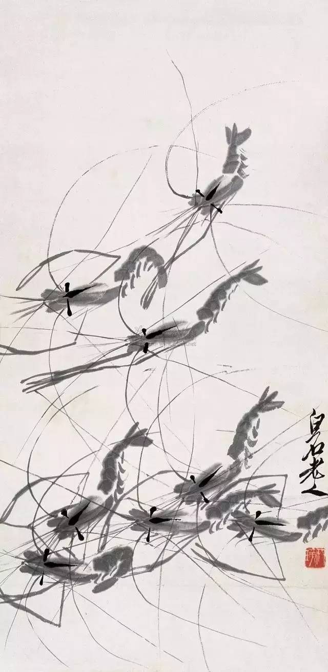 齐白石的虾徐悲鸿的马歇后语,齐白石画虾徐悲鸿画马还有谁