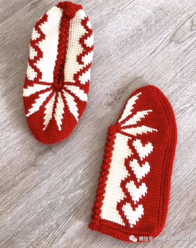 波西米亚风手工编织鞋子,针织作品50款