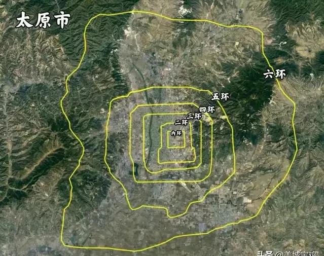 地级市和北京六环的发展对比,北京5环和广州外环面积对比