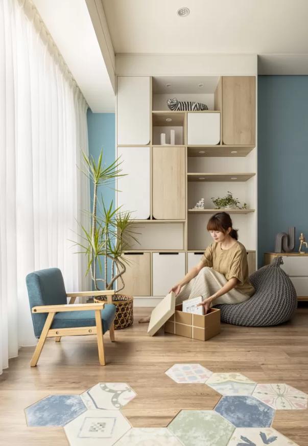 两种纯色六角砖效果图,无缝地砖叫什么砖好看点