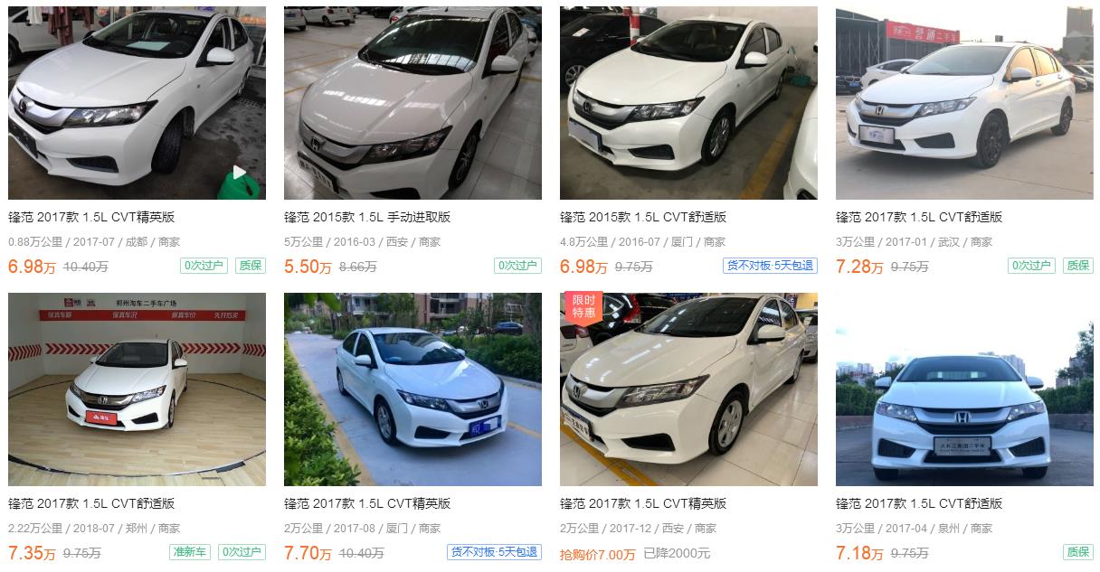 飞度8万左右,新车指导价85800的18款飞度