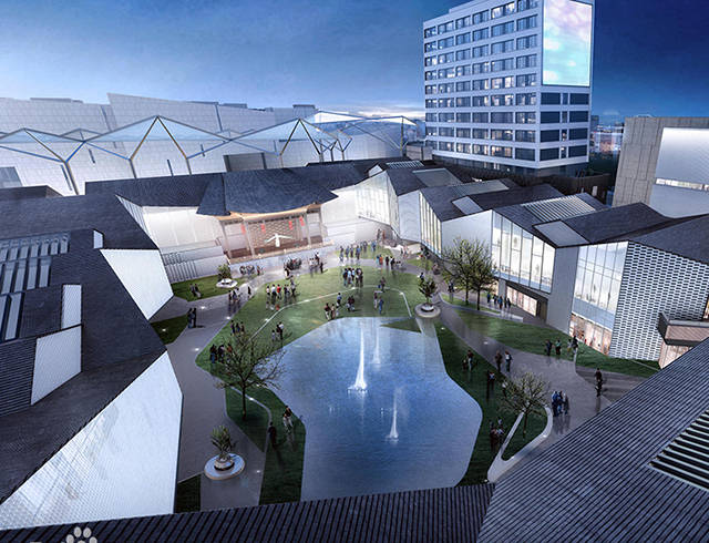 金大地庐州天街位置在哪,金大地新中式风格设计