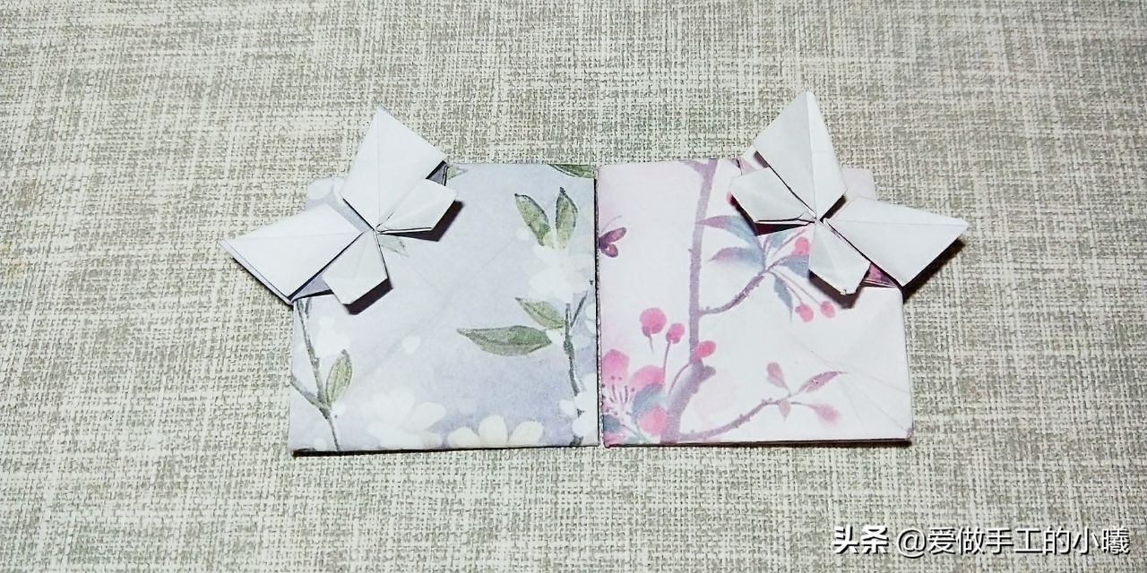 怎么叠蝴蝶信封折纸,家里怎么做蝴蝶信封