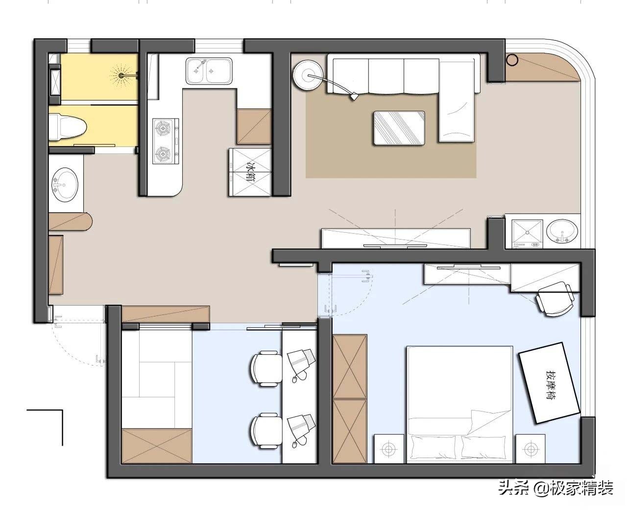 70㎡多彩梦幻屋随心定，开启新婚夫妇的甜蜜生活