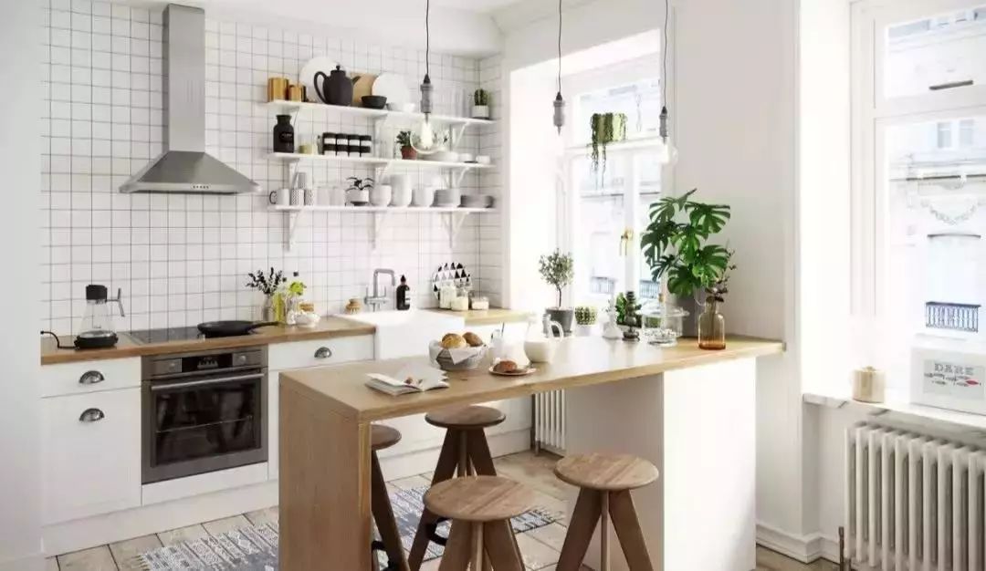 餐厅厨房一体化设计的6个方案,这才是满分的餐厨一体化设计