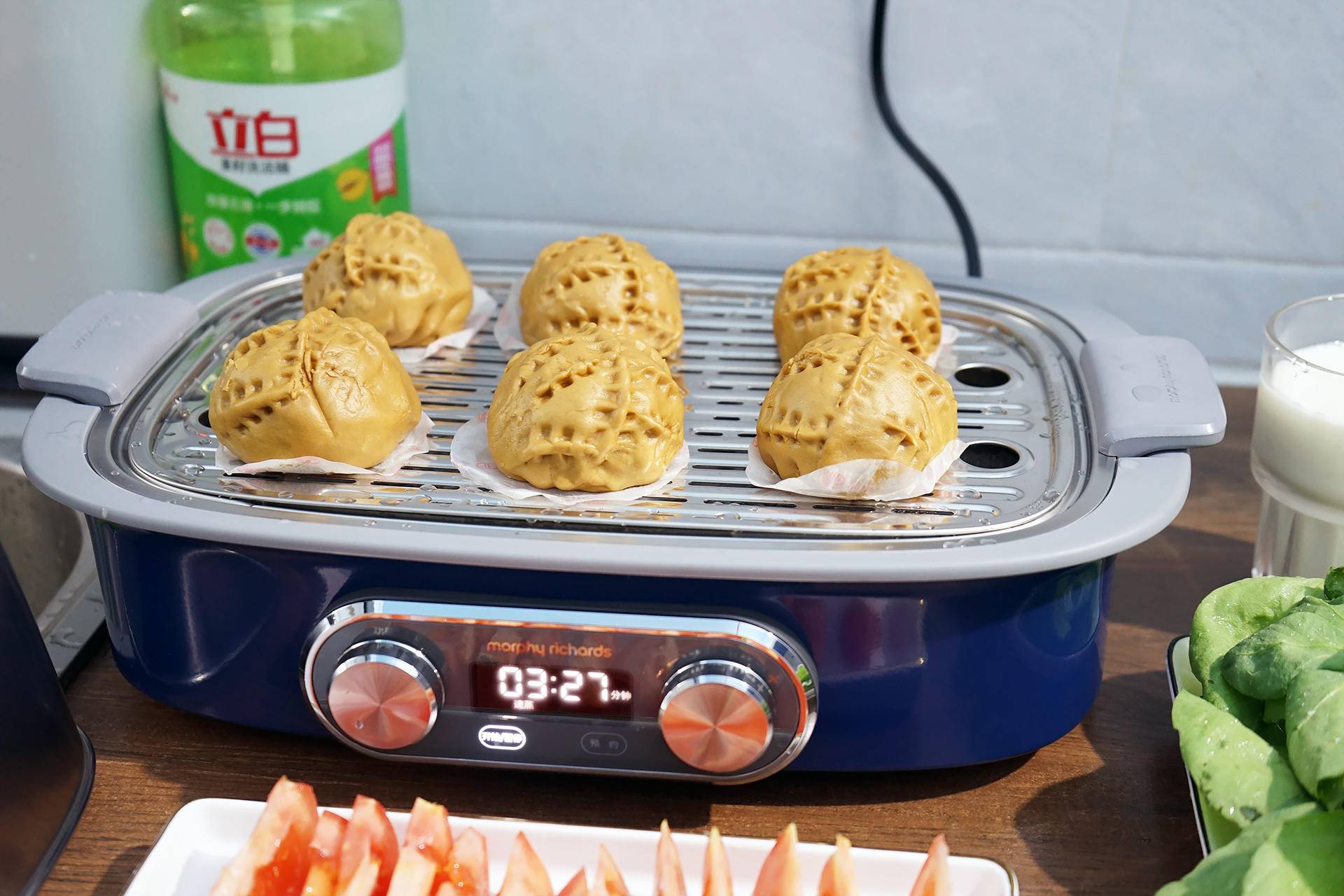 摩飞电火锅蒸锅,摩飞电蒸锅热菜