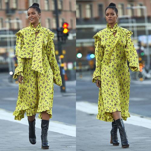 一条碎花裙就能美过整个春天,碎花裙这样穿时髦又优雅超美