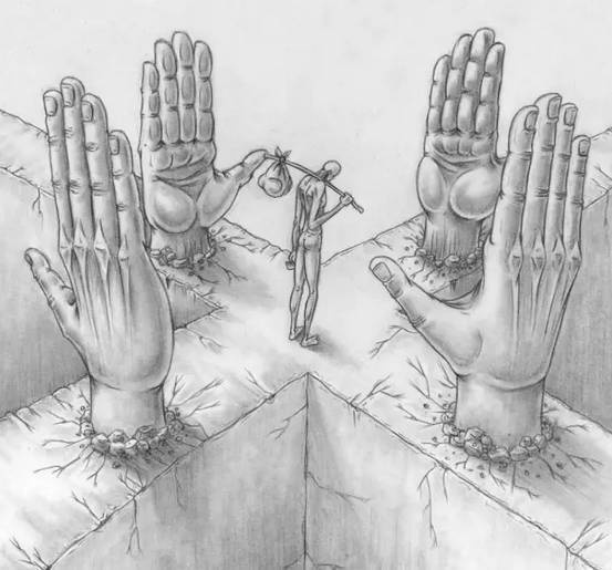 暗黑风格绘画人物素描,暗黑系插画100幅