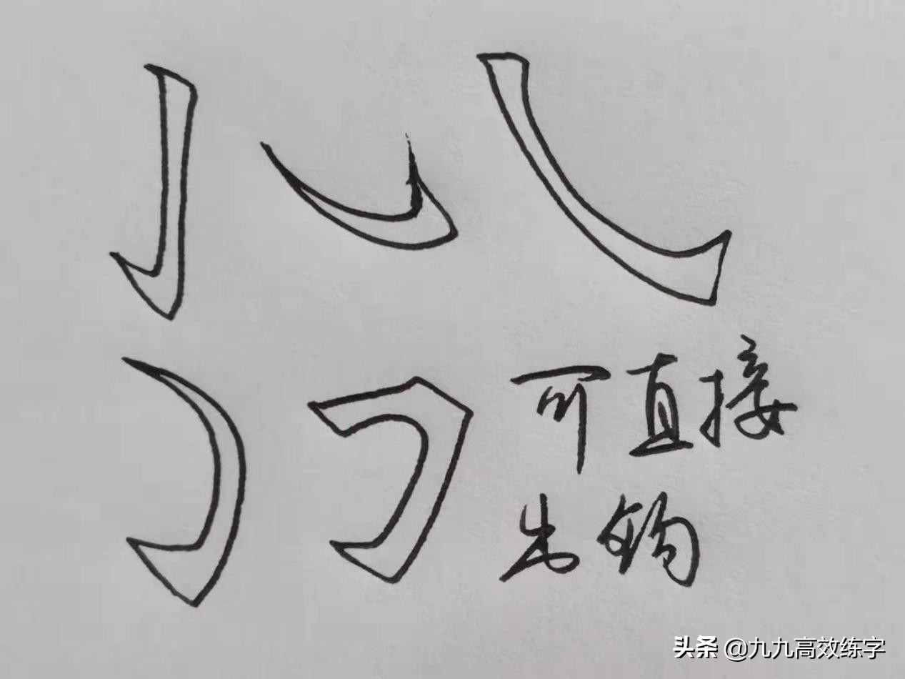 毛笔楷书笔画练字技巧入门基础,行书练字入门基础笔画