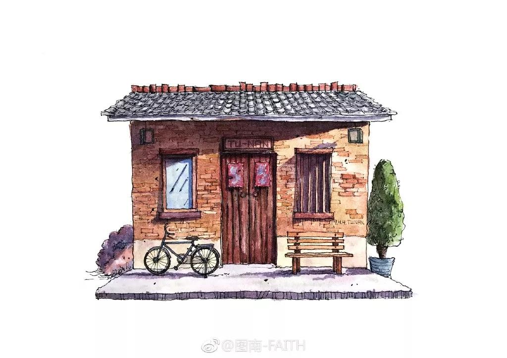 水彩画建筑入门零基础初学,水彩大师的建筑风景作品