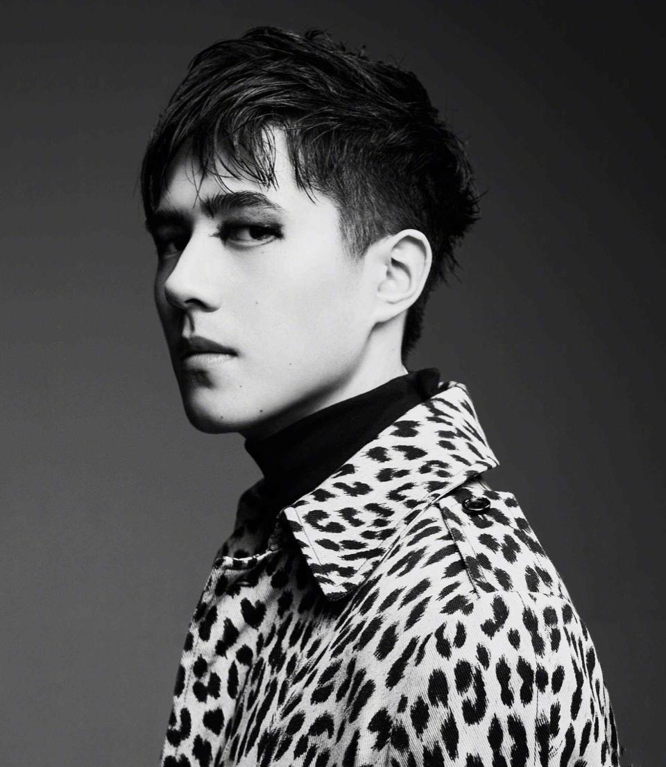 刘昊然深栗色发型,刘昊然染过的发色