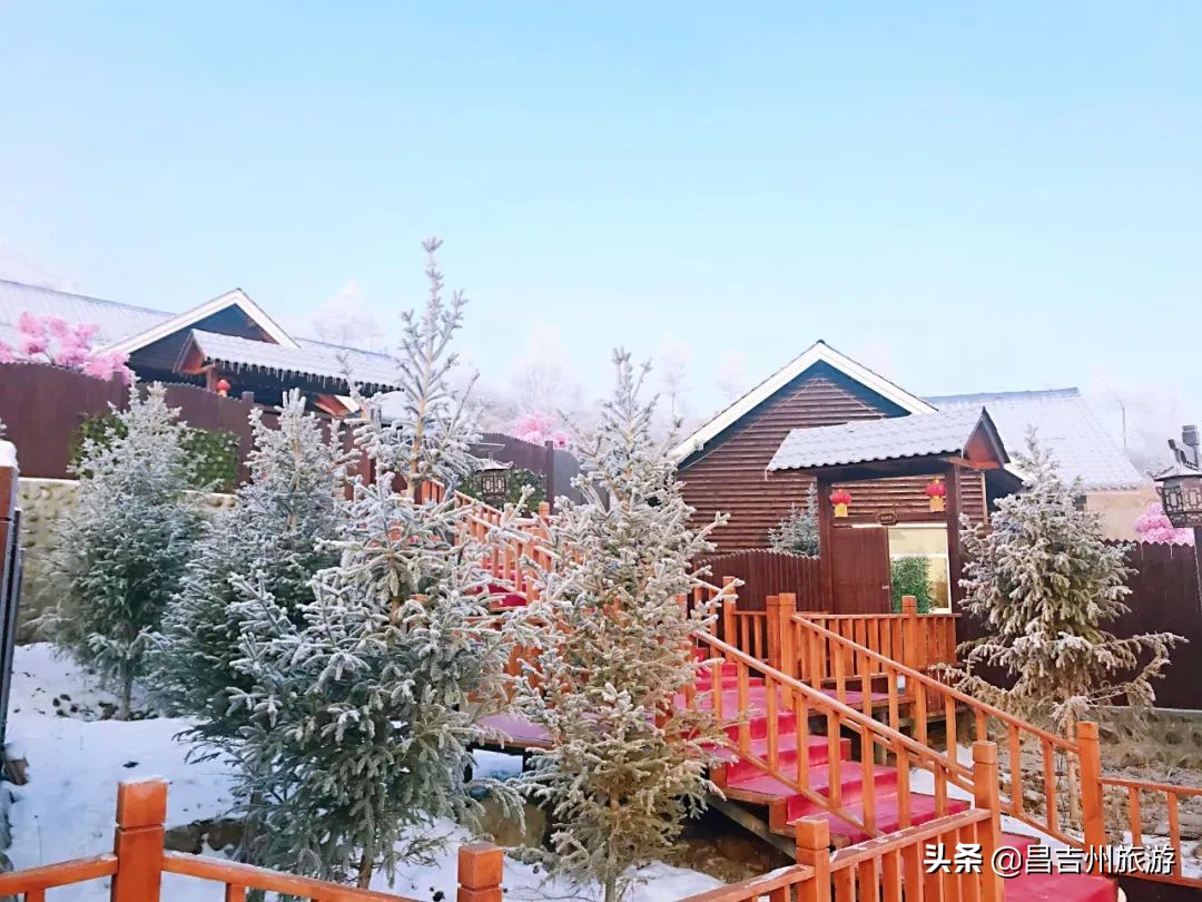 新疆冬季古海温泉,新疆五江温泉攻略冬季