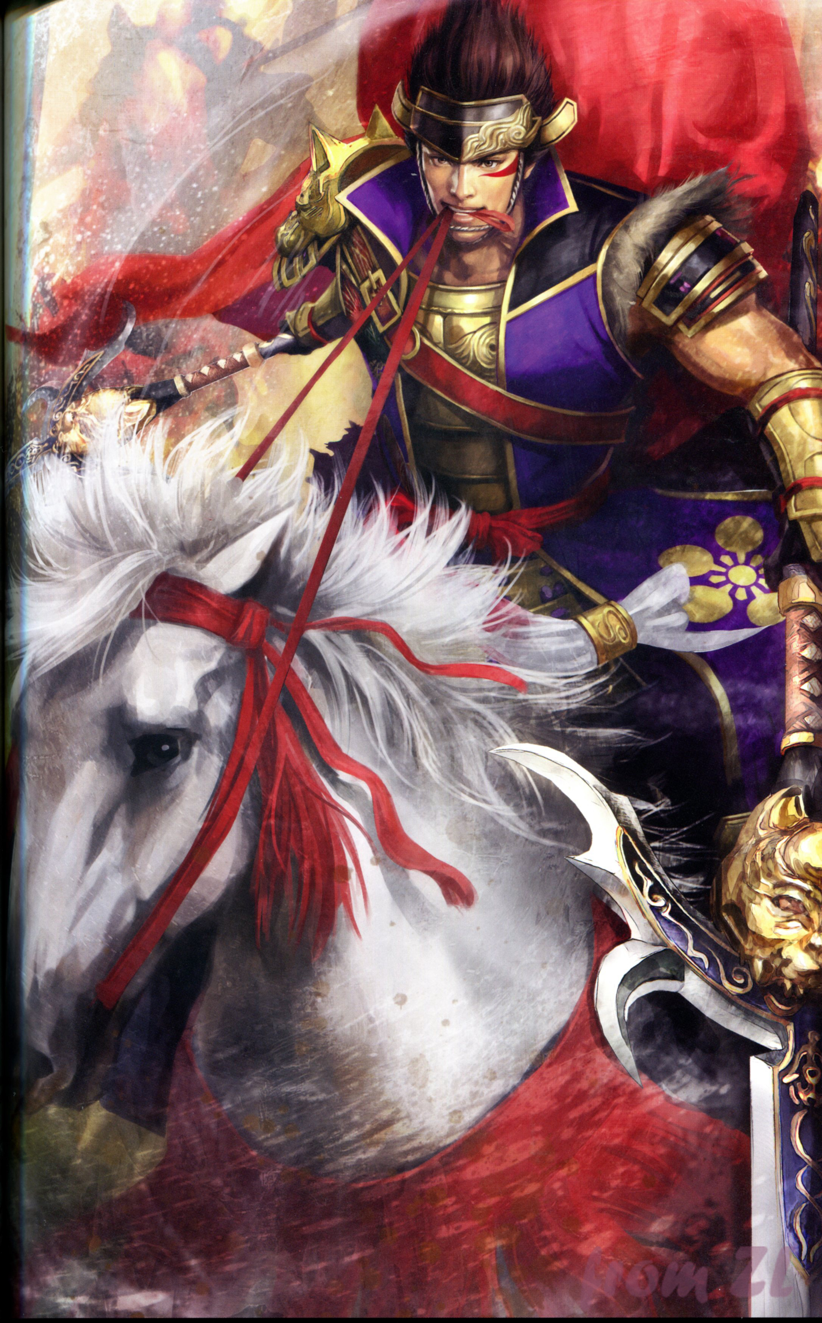 战国无双4设定角色原画集，神无双极意55名武将CG插画壁纸欣赏