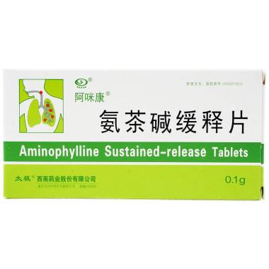 缓释氨茶碱片,氨茶碱片
