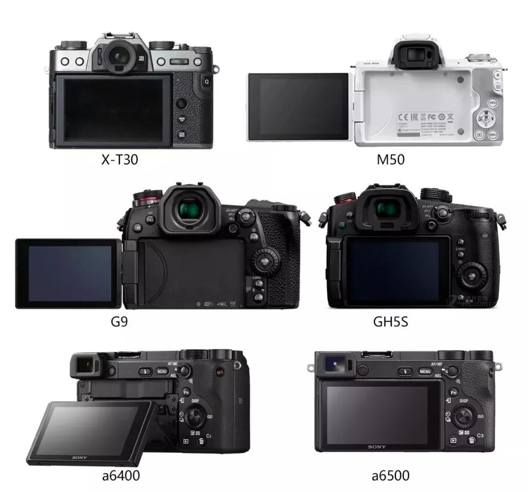 横评|索尼A6400、A6500、松下G9、GH5S、富士X-T30和佳能M50