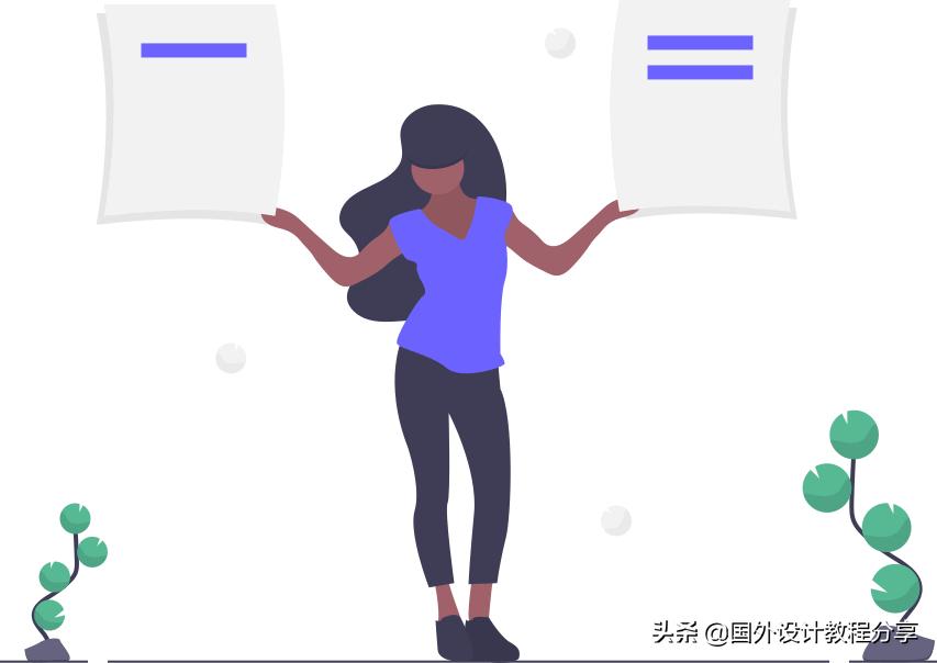 扁平矢量插画色彩教程,扁平矢量家具插画