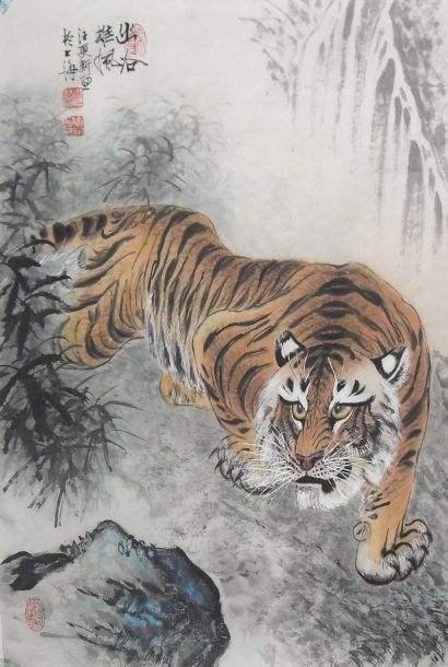 画坛“鱼虎双王”——他画鱼,鱼活;他画虎,虎威