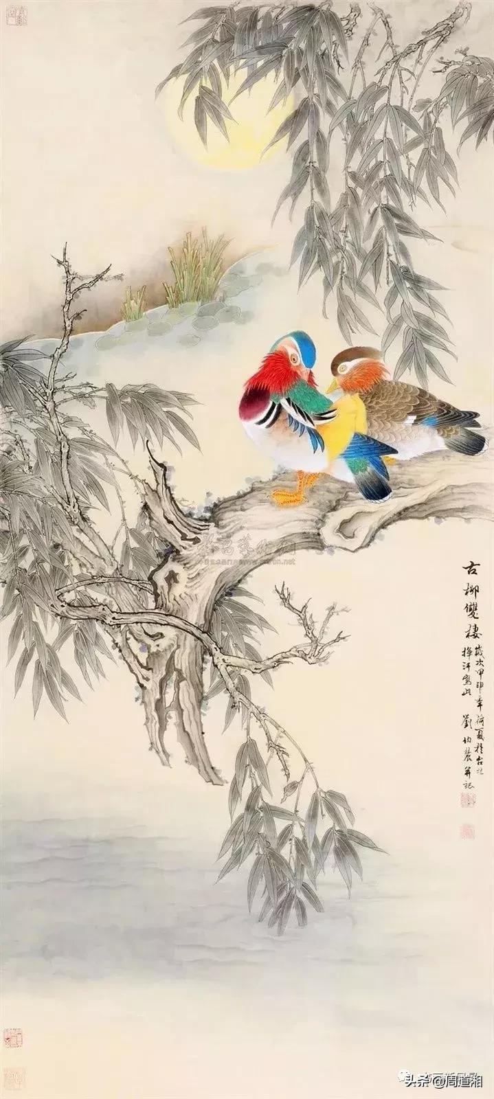 刘伯农花鸟画,刘继农国画欣赏