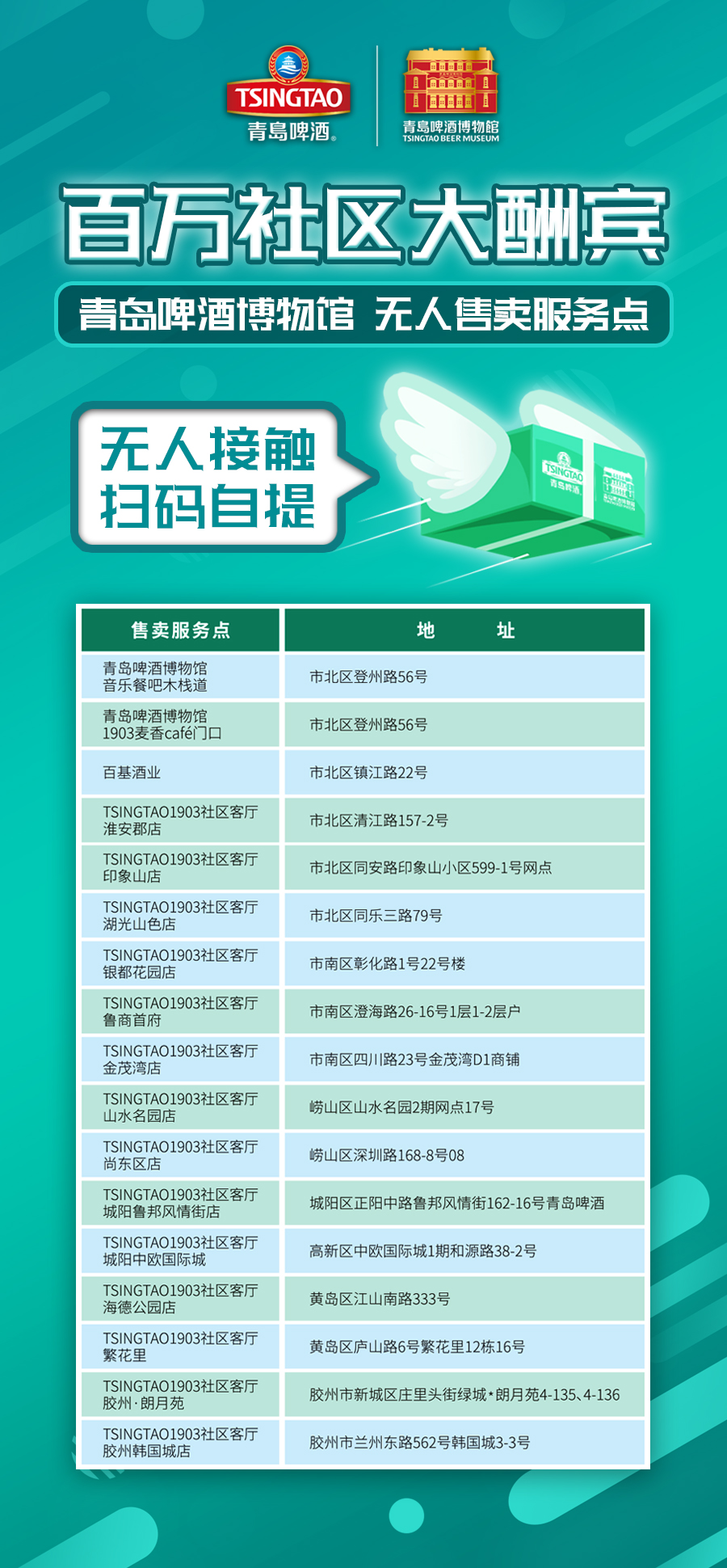便利!青啤博物馆“社区无人售卖服务点”温暖上线