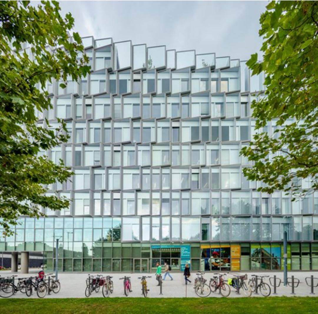 被绿植包围的大楼,被绿植围绕的空间