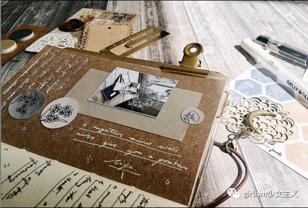 少女色系手帐素材,少女风格简单手帐教程用贴纸