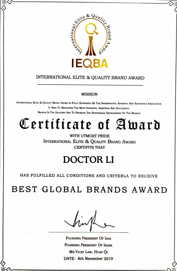 DOCTORLI荣膺澳洲“2020年度最佳有机精华”大奖，再获国际认可