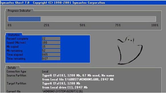 图文一键ghost使用教程,一键ghost使用方法