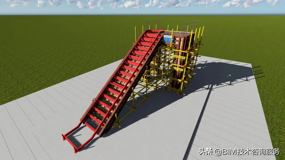 bim建筑样板和结构样板建立,施工方案bim模型配图