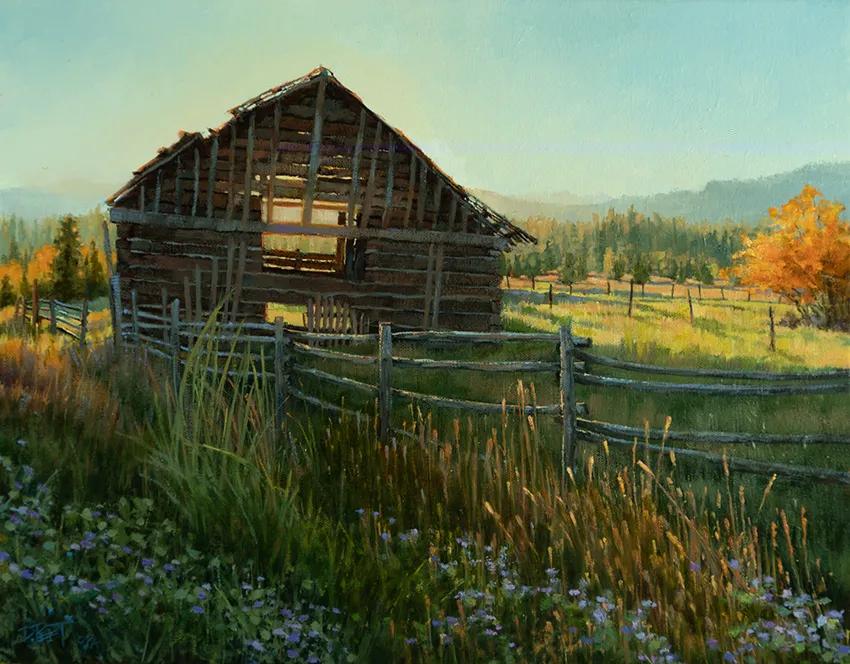 绝美风景油画教程,最灵动的风景油画