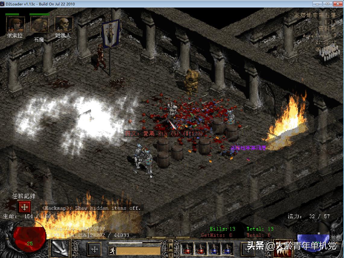 暗黑2基础回血回蓝,暗黑2纯毒死灵玩法