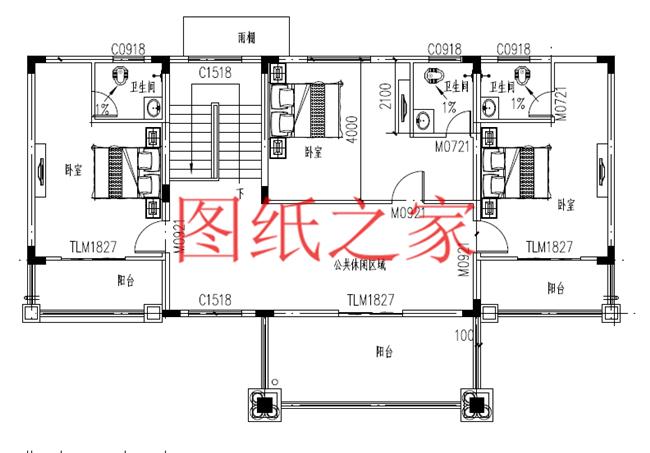 农村简约别墅宅基地,现代简约长方形二层别墅