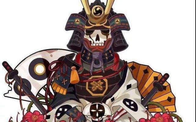 阴阳师荒骷髅与彼岸花的插画,阴阳师里的彼岸花