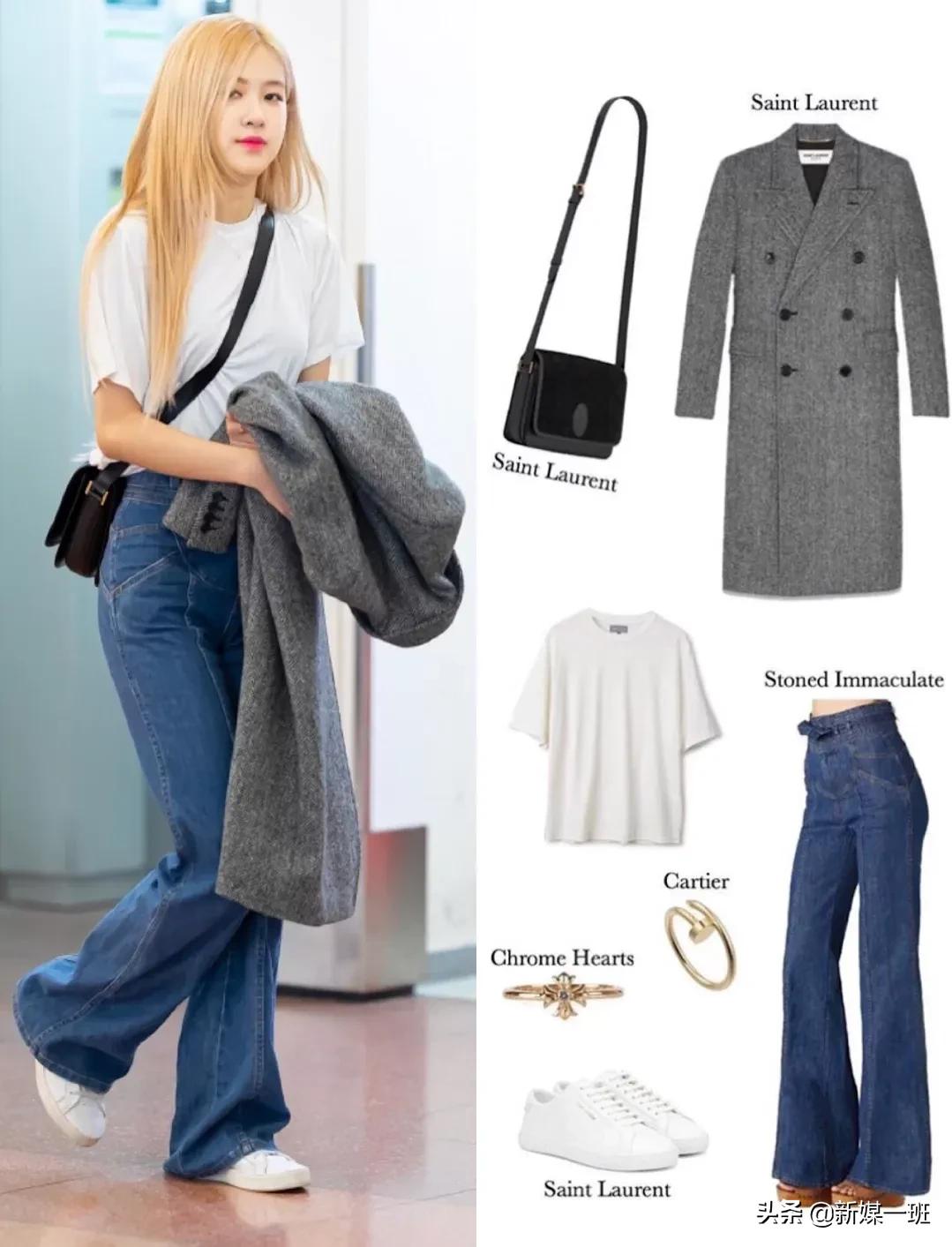 朴彩英黄色裙子穿牛仔裤,朴彩英穿黄色裤子图片